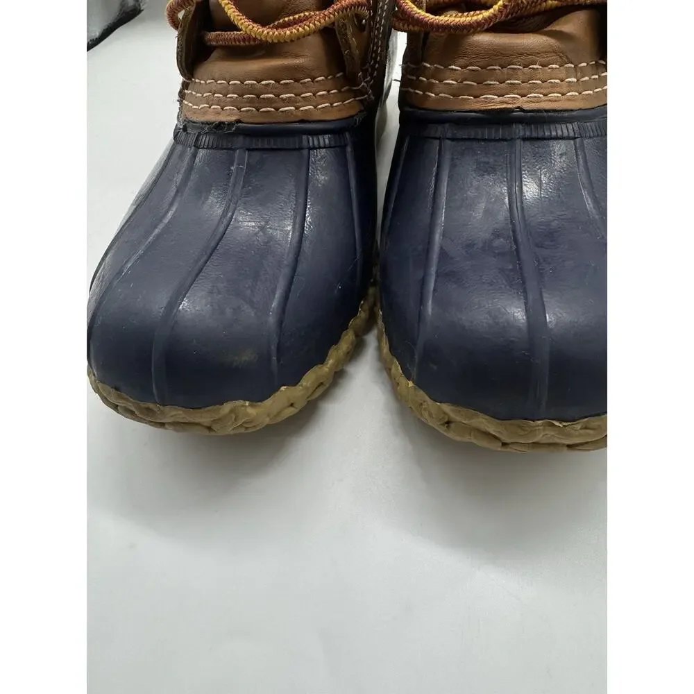 LL Bean Bean Boots Brown Ankle Leather Waterproof Duck Boots Women’s Size 6
